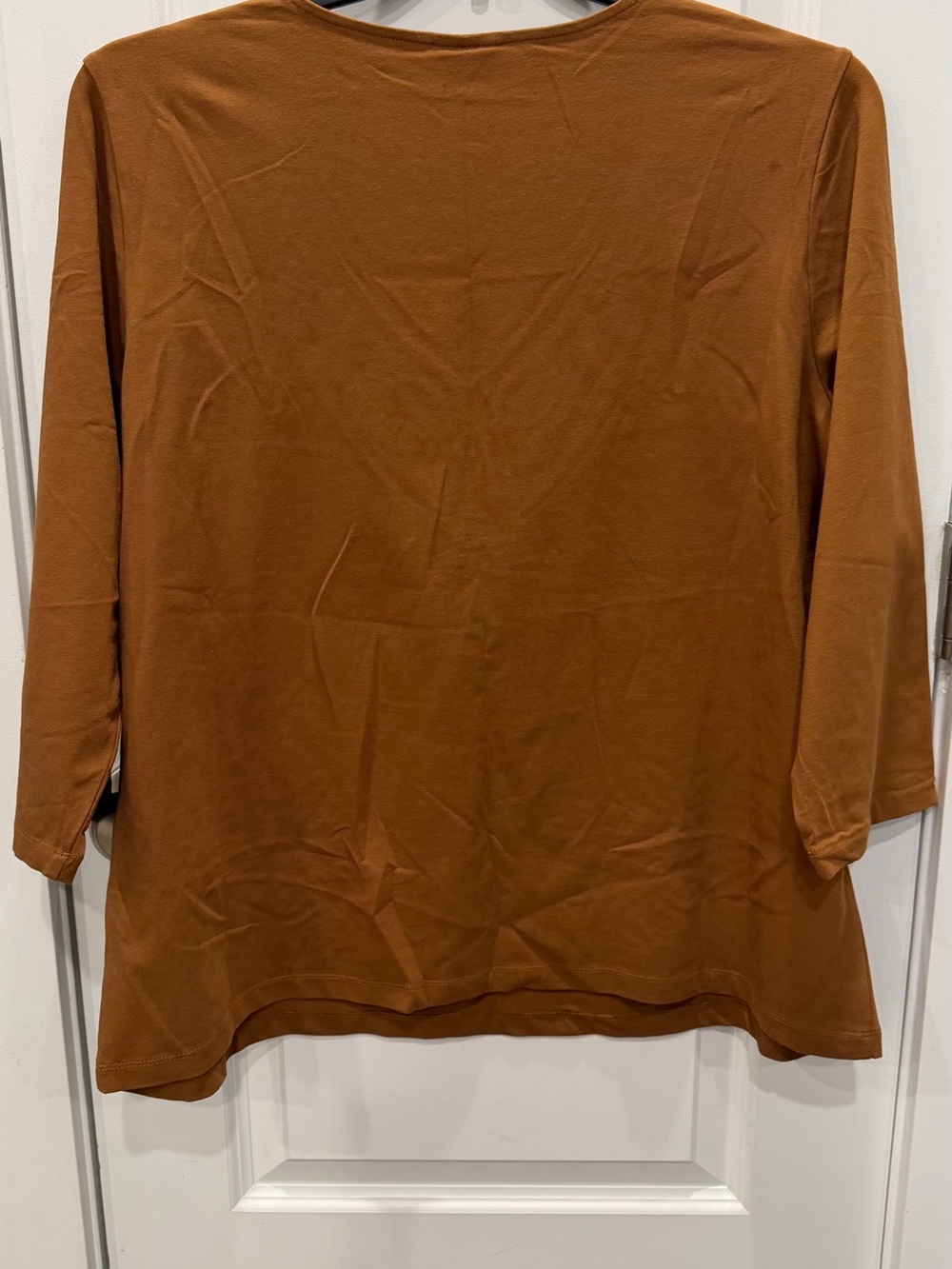 Ruby Rd. Rust Embellished V-Neck Long Sleeve Top - Picture 4 of 4